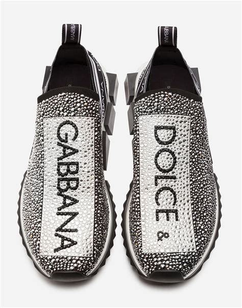 dolce gabbana calcio silver shoe